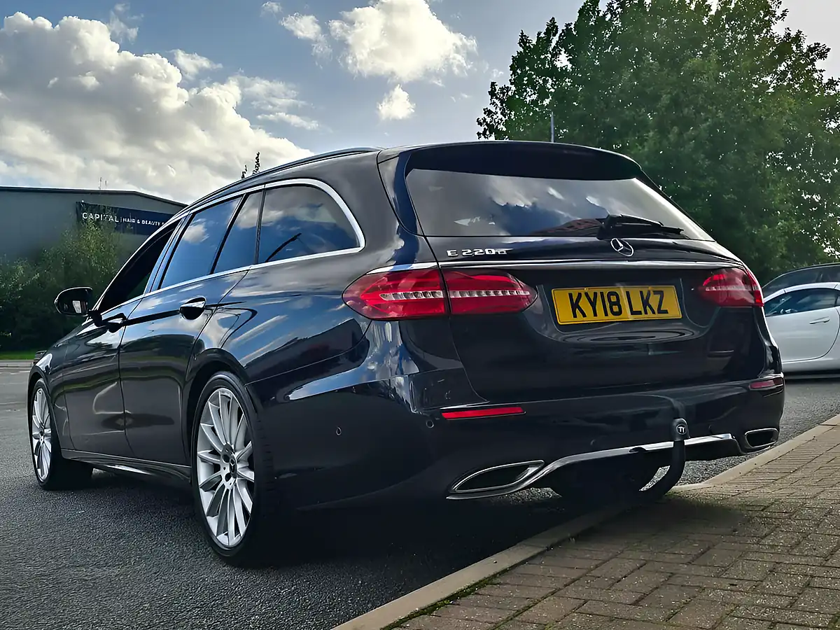 Used 2018 Mercedes-Benz E Class AMG Line (premium) Cavansite Blue - Interior and Exterior details 5