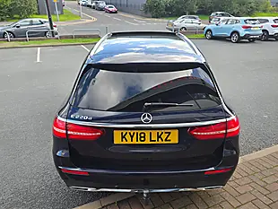Used 2018 Mercedes-Benz E Class AMG Line (premium) Cavansite Blue - Interior and Exterior details 6