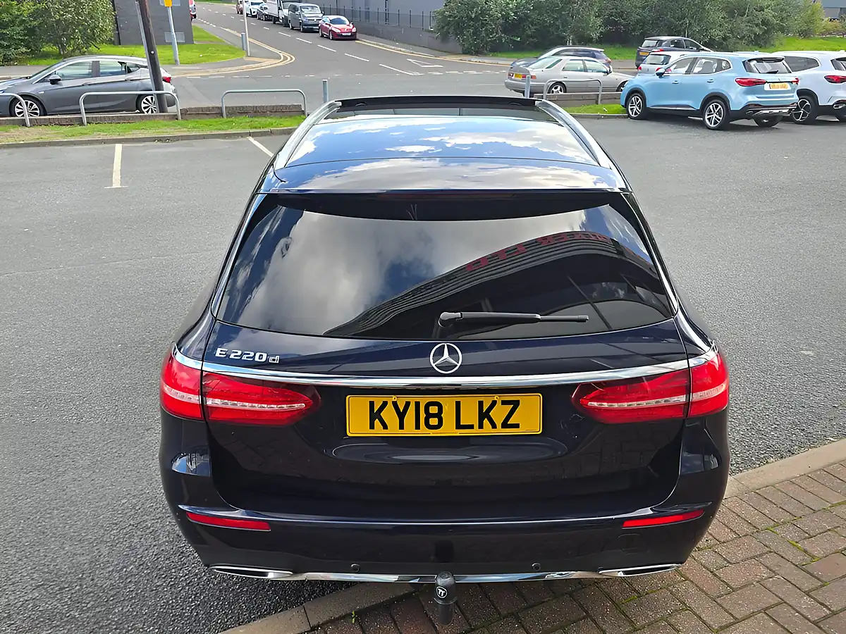 Used 2018 Mercedes-Benz E Class AMG Line (premium) Cavansite Blue - Interior and Exterior details 6