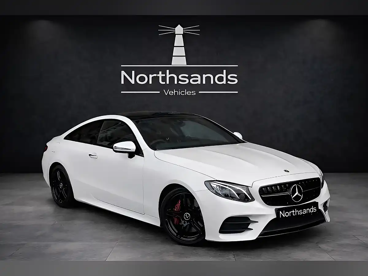 Used 2018 Mercedes-Benz E Class AMG Line (premium) Diamond White Pearlescent - Front View