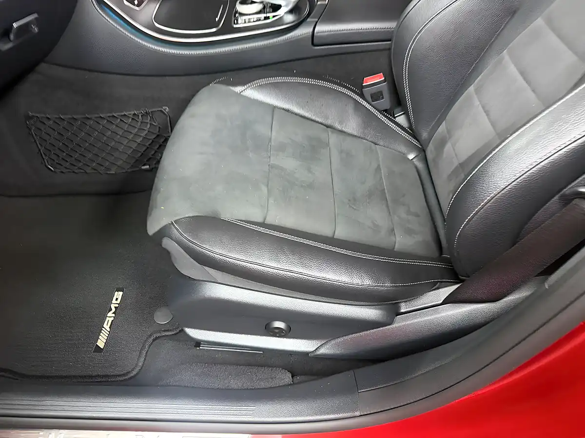 Used 2018 Mercedes-Benz E Class AMG Line Premium Hyacinth Red - Interior and Exterior details 18
