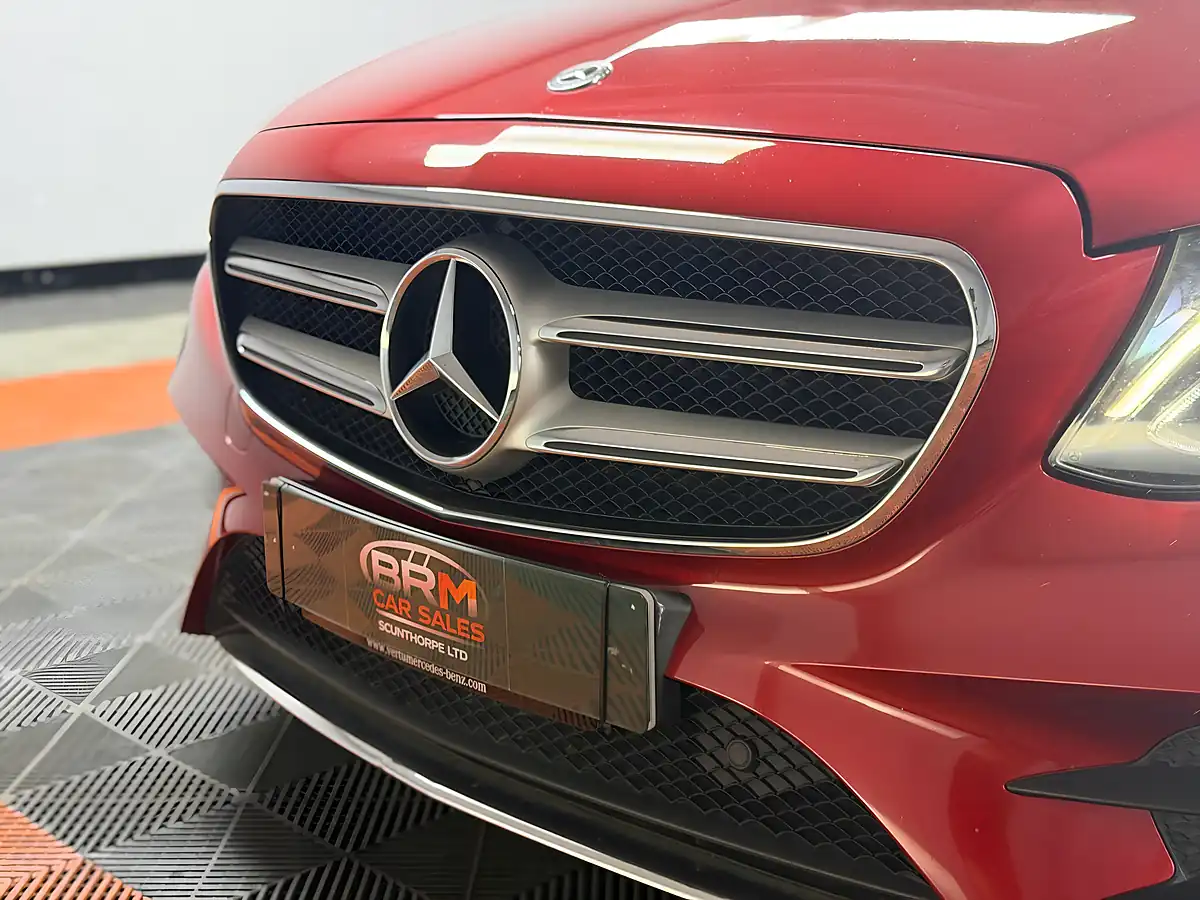 Used 2018 Mercedes-Benz E Class AMG Line Premium Hyacinth Red - Interior and Exterior details 19