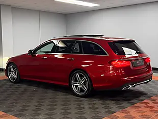 Used 2018 Mercedes-Benz E Class AMG Line Premium Hyacinth Red - Interior and Exterior details 4