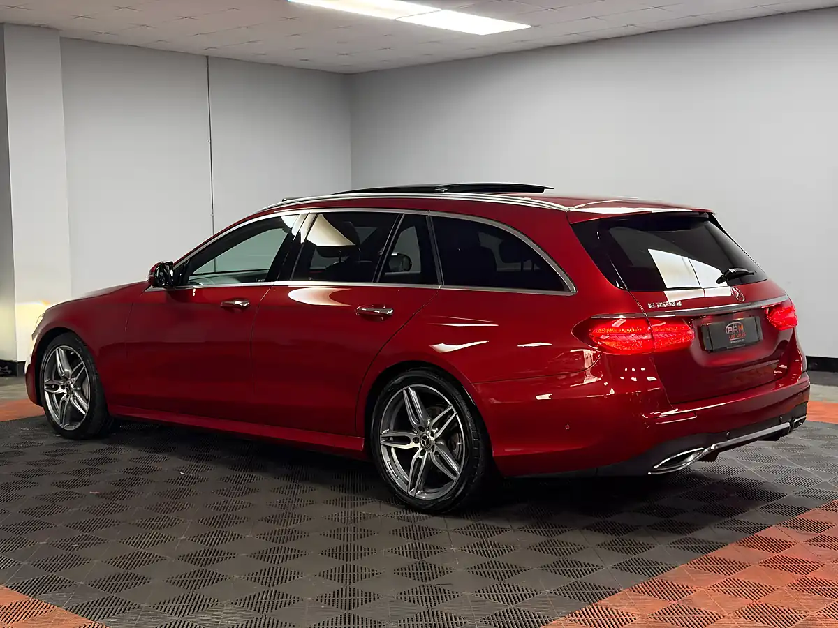Used 2018 Mercedes-Benz E Class AMG Line Premium Hyacinth Red - Interior and Exterior details 4