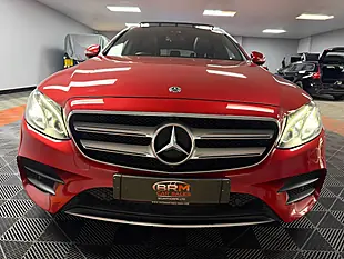Used 2018 Mercedes-Benz E Class AMG Line Premium Hyacinth Red - Interior and Exterior details 6