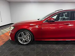 Used 2018 Mercedes-Benz E Class AMG Line Premium Hyacinth Red - Interior and Exterior details 9