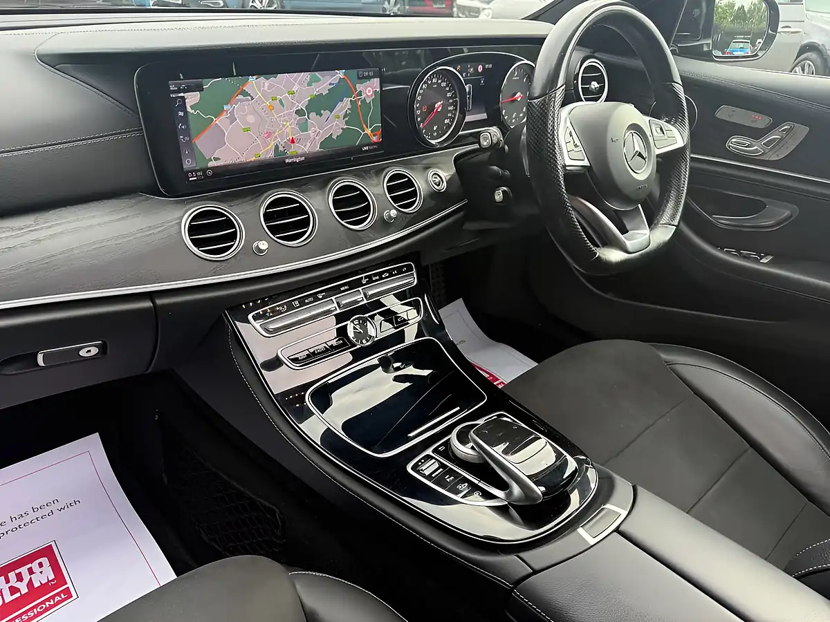 Used 2018 Mercedes-Benz E Class AMG Line (premium) Obsidian Black - Interior and Exterior details 15