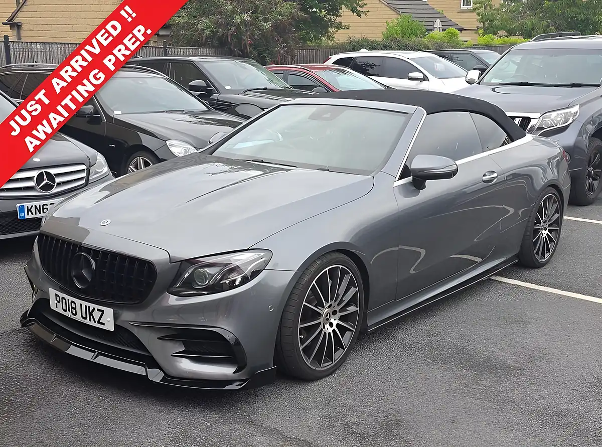 Used 2018 Mercedes-Benz E Class AMG Line Premium Plus Grey - Front View