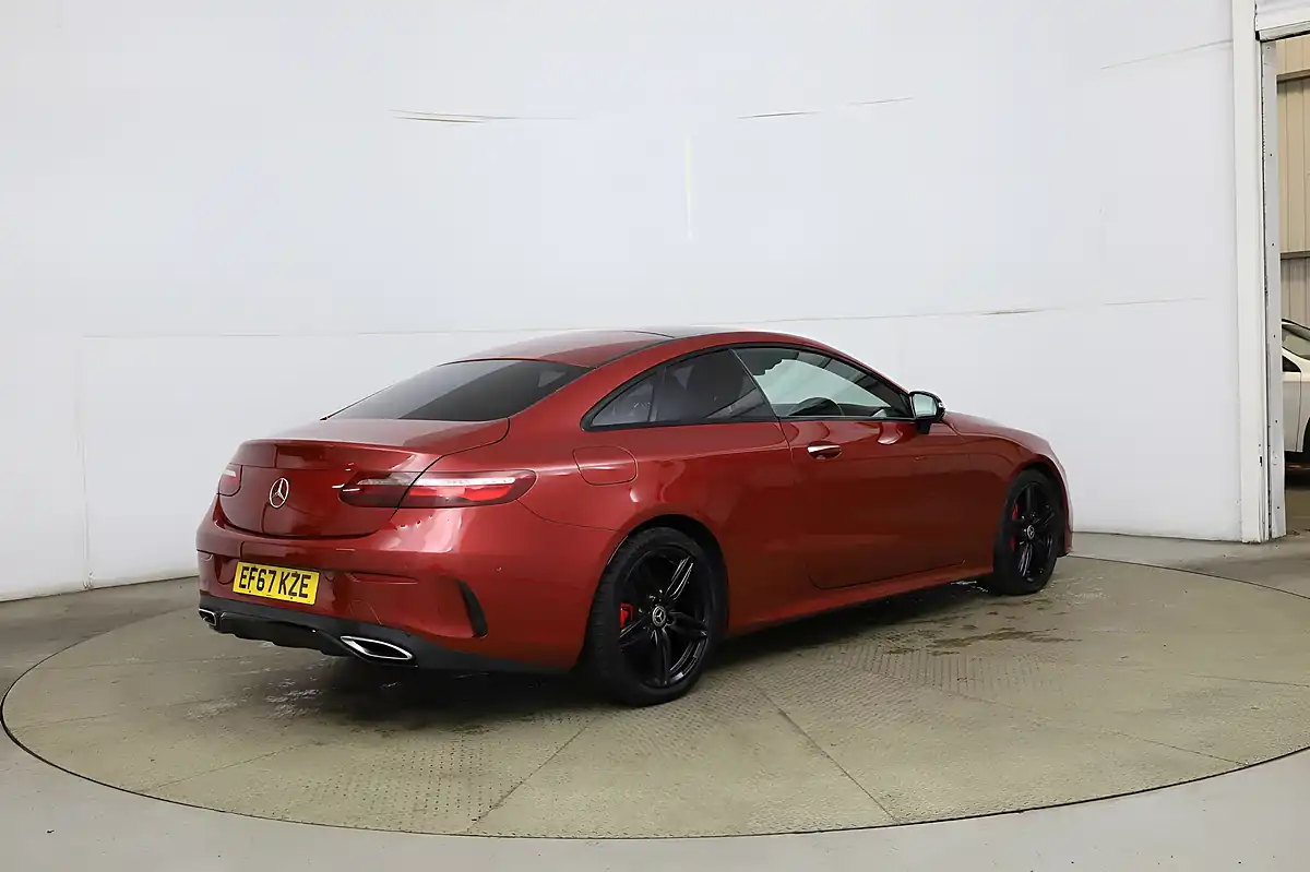 Used 2018 Mercedes-Benz E Class AMG Line Premium Plus Red - Interior and Exterior details 4
