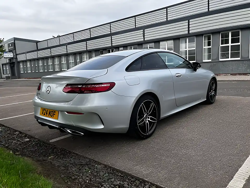 Used 2018 Mercedes-Benz E Class AMG Line Premium Silver - Interior and Exterior details 7