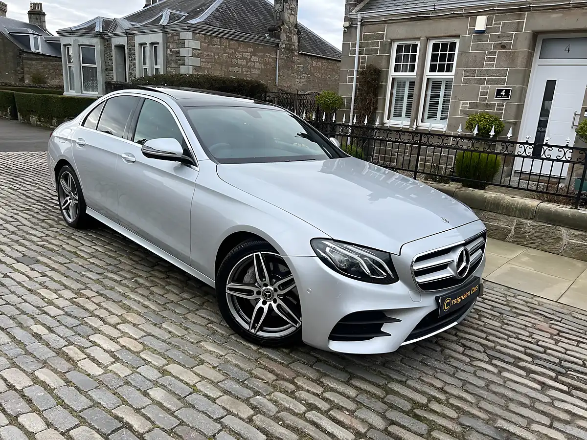 Used 2018 Mercedes-Benz E Class AMG Line (premium) Silver - Front View