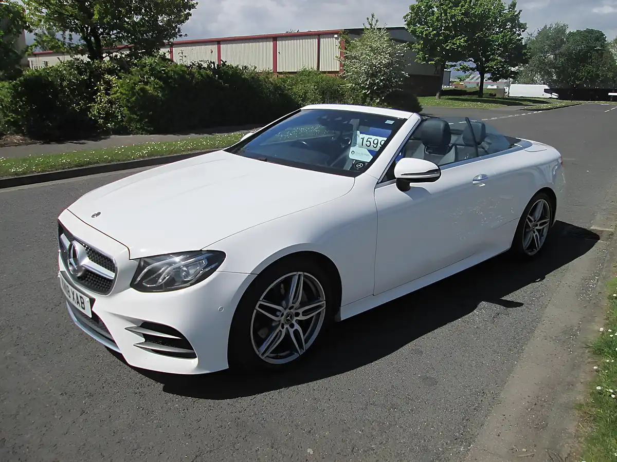 Used 2018 Mercedes-Benz E Class AMG Line Premium White - Front View