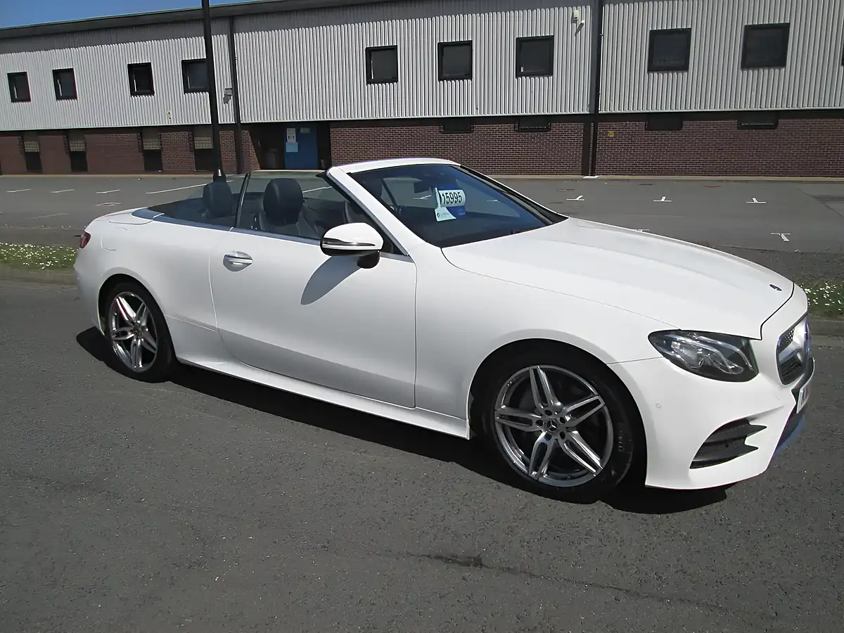 Used 2018 Mercedes-Benz E Class AMG Line Premium White - Interior and Exterior details 4
