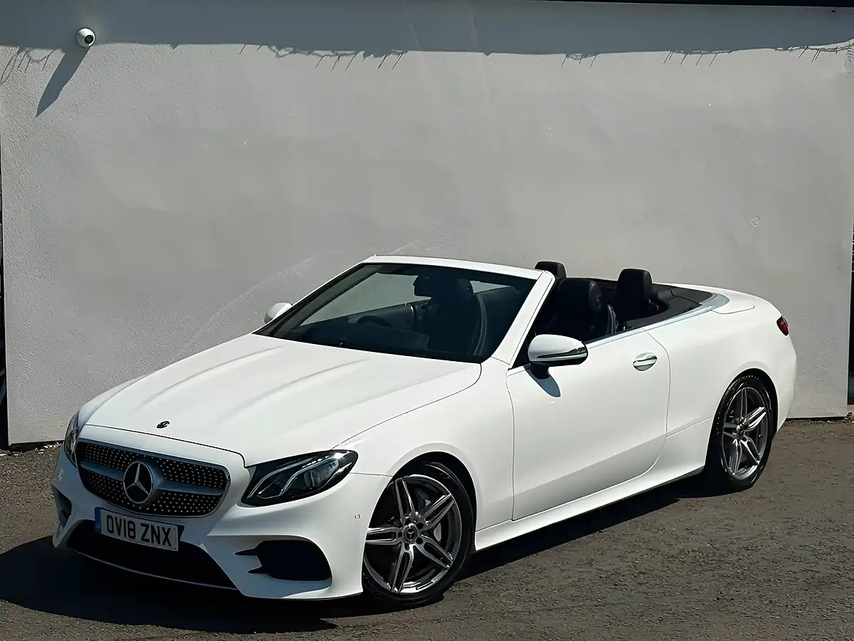 Used 2018 Mercedes-Benz E Class AMG Line Premium White - Front View