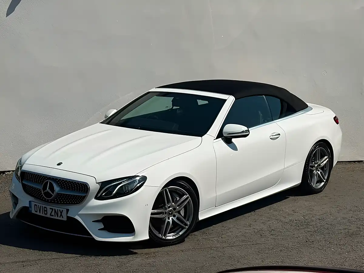 Used 2018 Mercedes-Benz E Class AMG Line Premium White - Interior and Exterior details 5