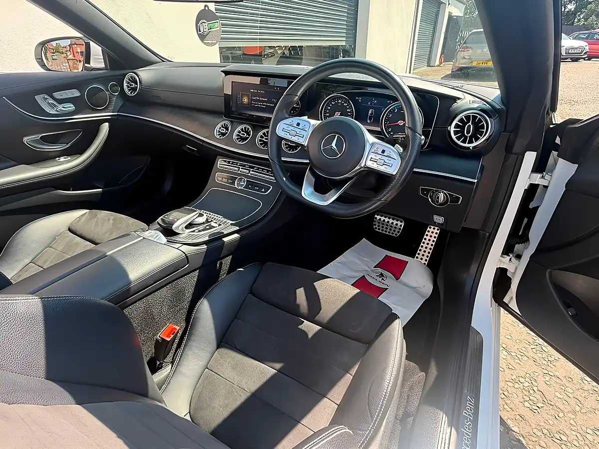Used 2018 Mercedes-Benz E Class AMG Line Premium White - Interior and Exterior details 9