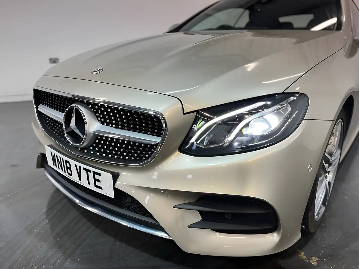 Used 2018 Mercedes-Benz E-Class AMG Line Silver - Interior and Exterior details 4