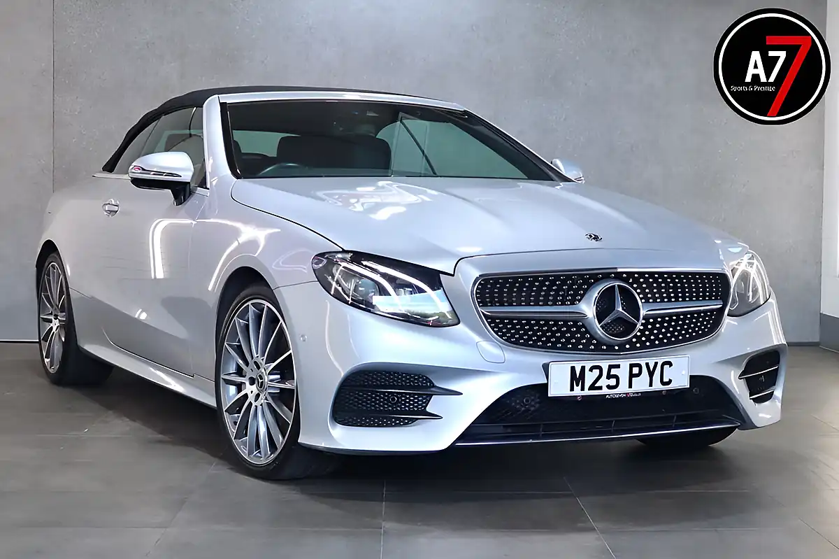 Used 2018 Mercedes-Benz E Class AMG Line Silver - Front View