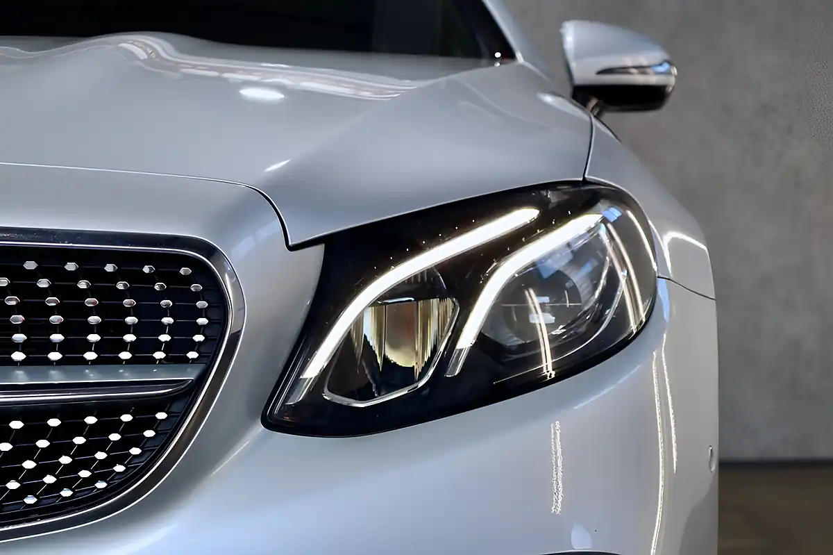 Used 2018 Mercedes-Benz E Class AMG Line Silver - Interior and Exterior details 18