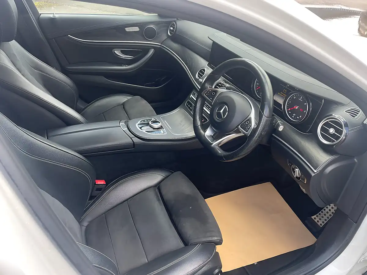 Used 2018 Mercedes-Benz E Class AMG Line White - Interior and Exterior details 10