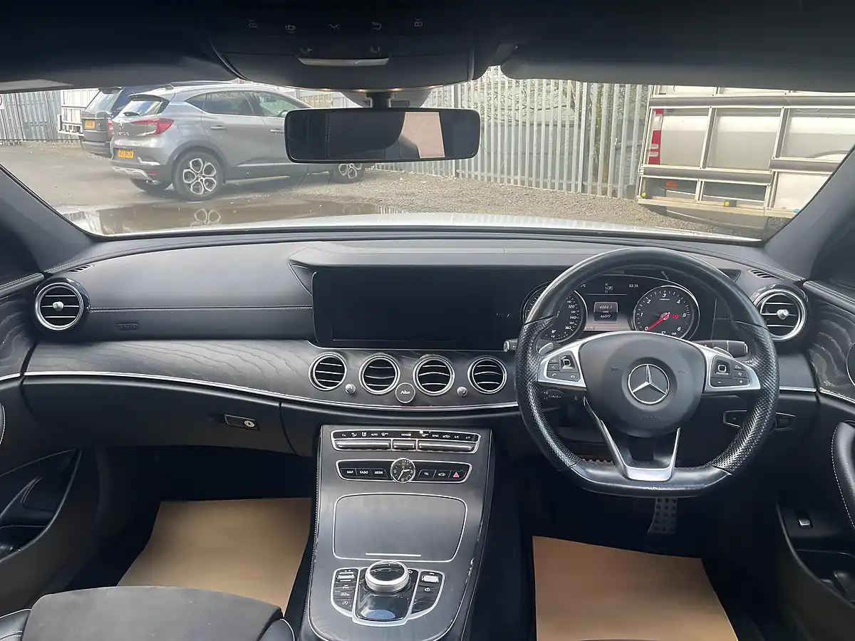 Used 2018 Mercedes-Benz E Class AMG Line White - Interior and Exterior details 12