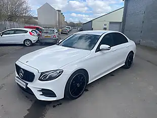 Used 2018 Mercedes-Benz E Class AMG Line White - Interior and Exterior details 3