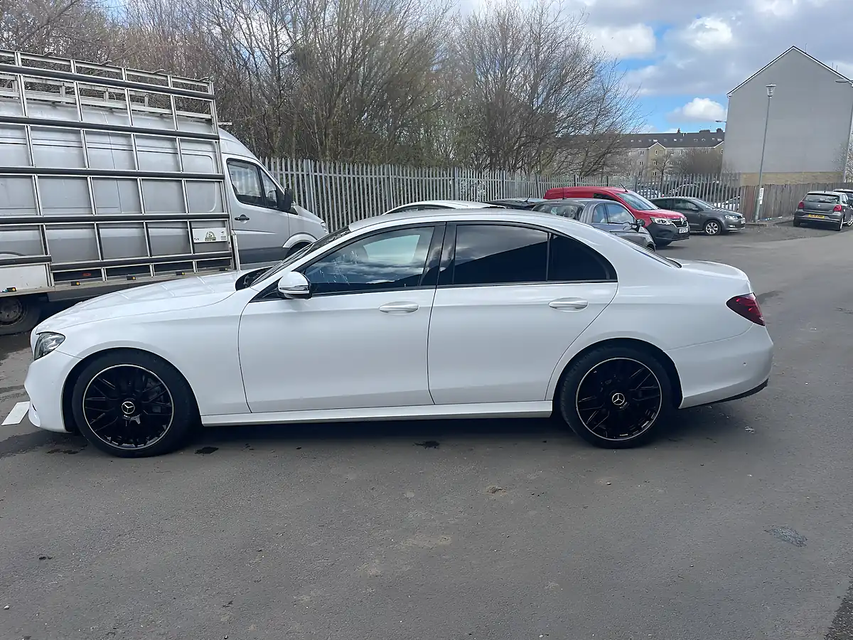 Used 2018 Mercedes-Benz E Class AMG Line White - Interior and Exterior details 6