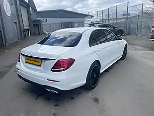 Used 2018 Mercedes-Benz E Class AMG Line White - Interior and Exterior details 7