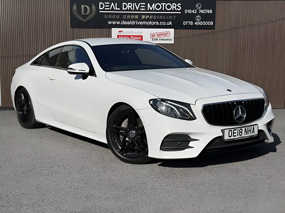 Used 2018 Mercedes-Benz E-Class AMG Line White - Front View