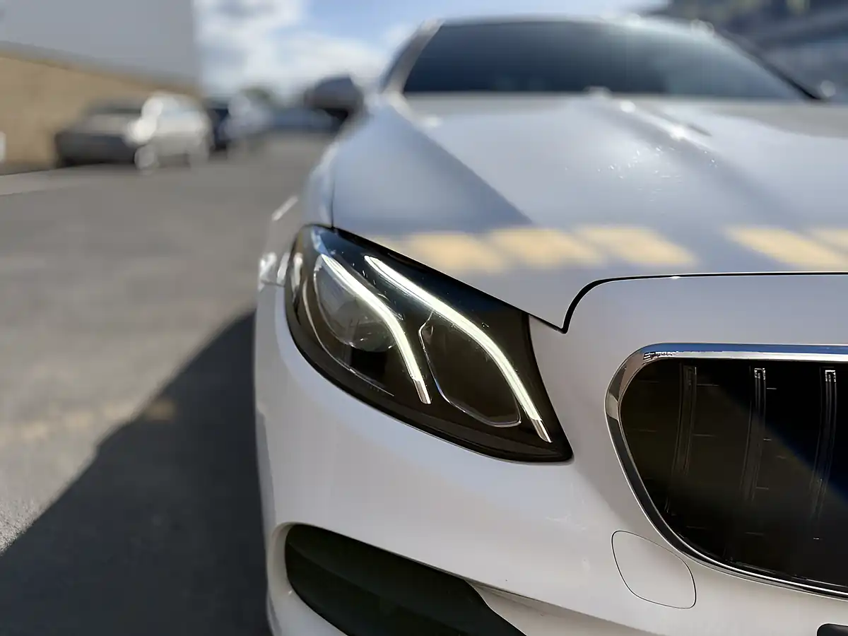 Used 2018 Mercedes-Benz E-Class AMG Line White - Interior and Exterior details 13
