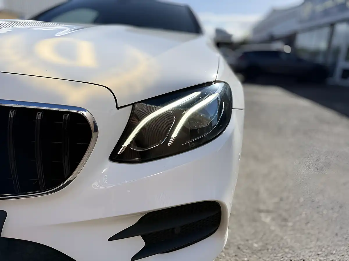 Used 2018 Mercedes-Benz E-Class AMG Line White - Interior and Exterior details 14