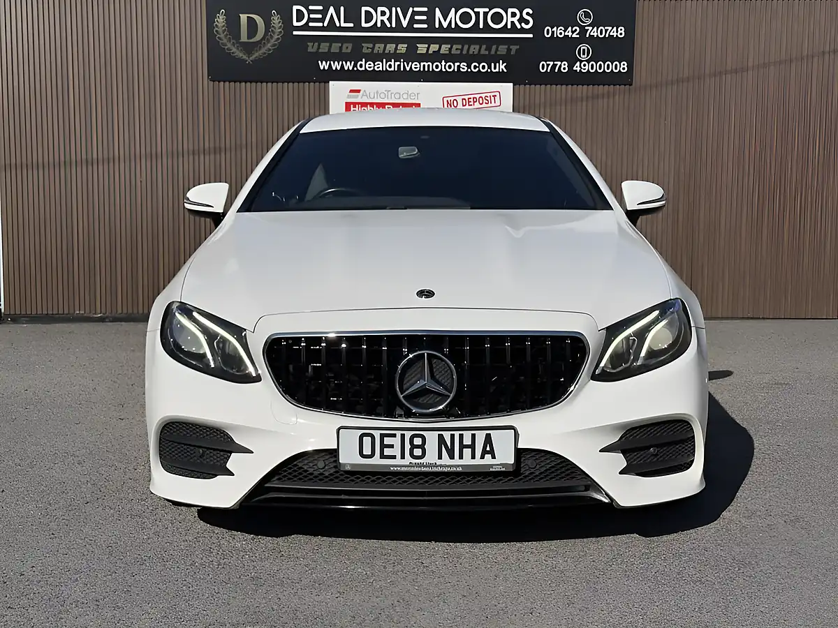 Used 2018 Mercedes-Benz E-Class AMG Line White - Interior and Exterior details 2
