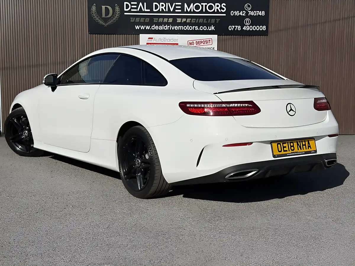 Used 2018 Mercedes-Benz E-Class AMG Line White - Interior and Exterior details 5