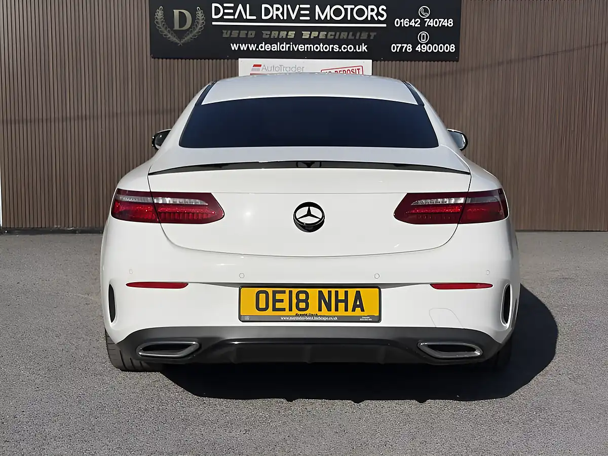 Used 2018 Mercedes-Benz E-Class AMG Line White - Interior and Exterior details 6