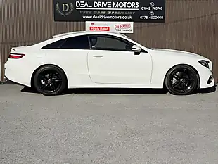 Used 2018 Mercedes-Benz E-Class AMG Line White - Interior and Exterior details 8