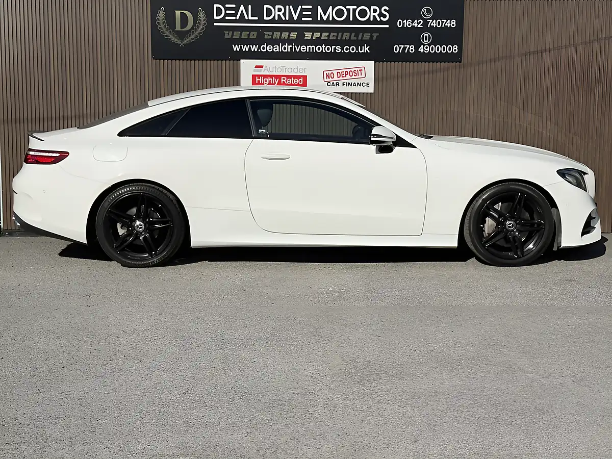 Used 2018 Mercedes-Benz E-Class AMG Line White - Interior and Exterior details 8