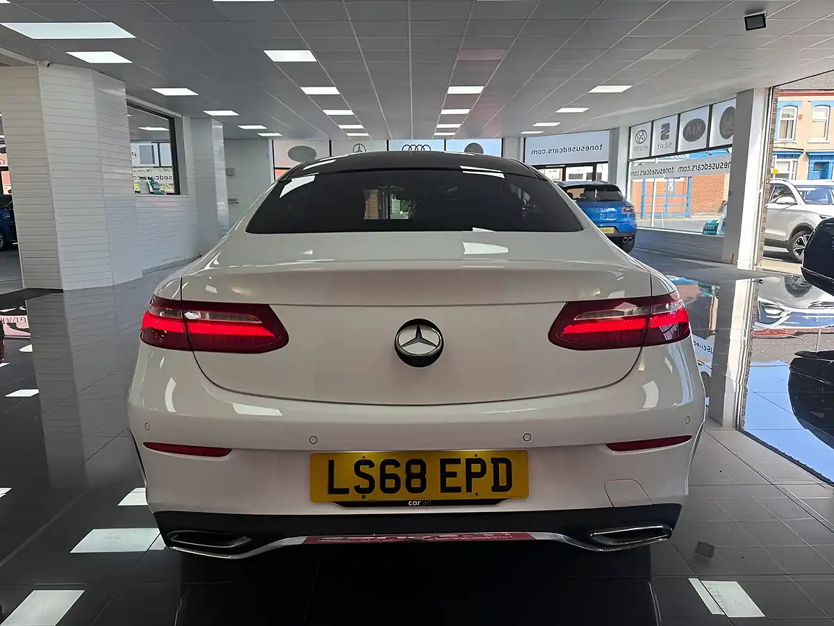 Used 2018 Mercedes-Benz E-Class AMG Line White - Interior and Exterior details 8