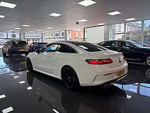Used 2018 Mercedes-Benz E-Class AMG Line White - Interior and Exterior details 9