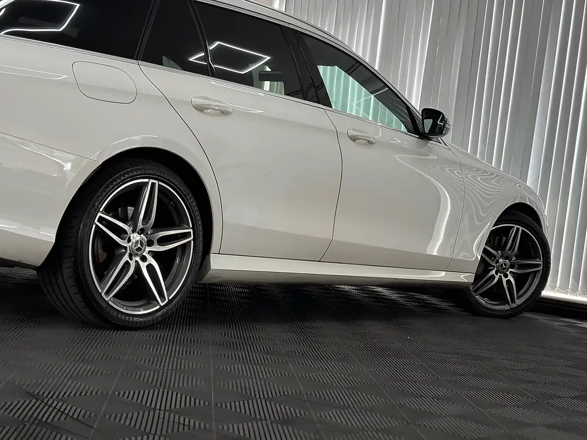 Used 2018 Mercedes-Benz E Class AMG Line White - Interior and Exterior details 11