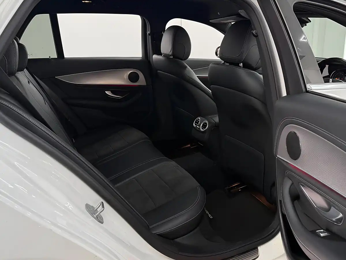 Used 2018 Mercedes-Benz E Class AMG Line White - Interior and Exterior details 12
