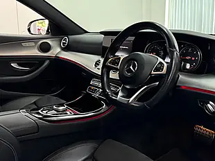 Used 2018 Mercedes-Benz E Class AMG Line White - Interior and Exterior details 13