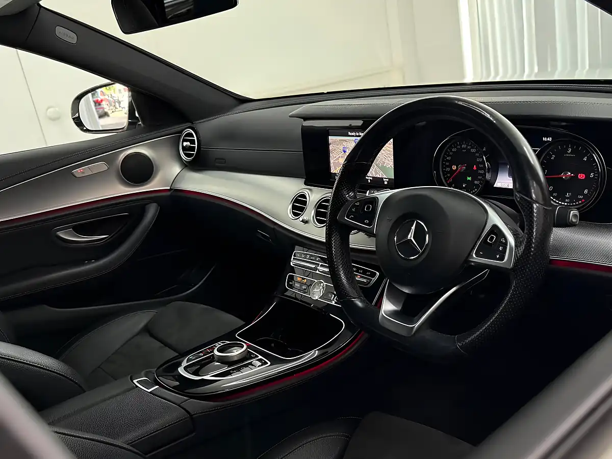 Used 2018 Mercedes-Benz E Class AMG Line White - Interior and Exterior details 2