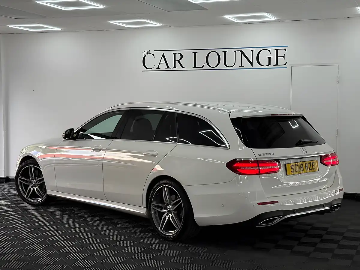 Used 2018 Mercedes-Benz E Class AMG Line White - Interior and Exterior details 6