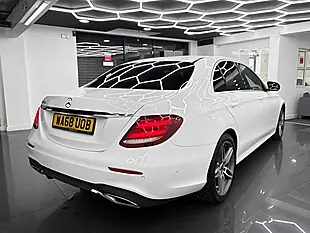 Used 2018 Mercedes-Benz E Class AMG Line White - Interior and Exterior details 10