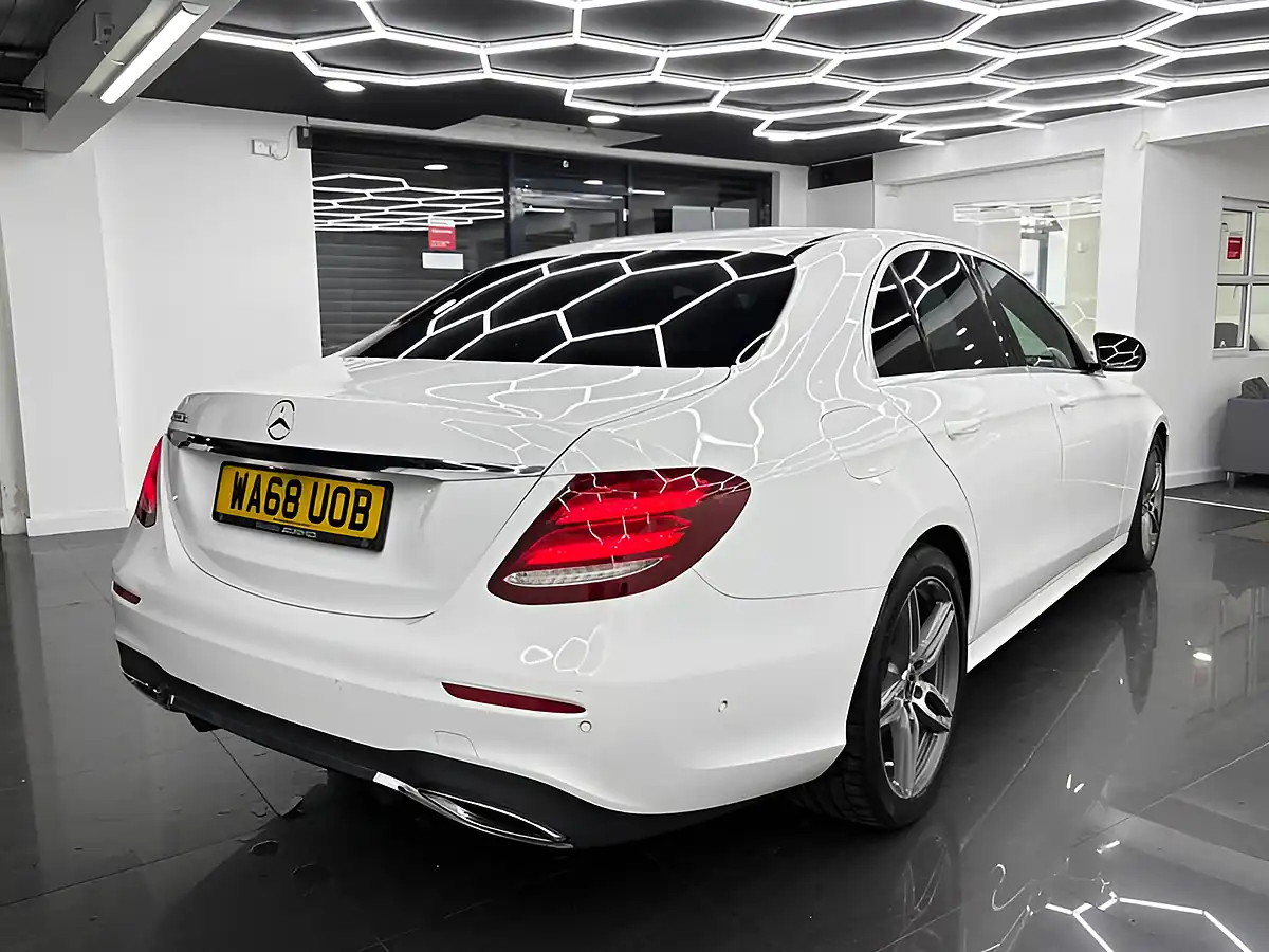Used 2018 Mercedes-Benz E Class AMG Line White - Interior and Exterior details 10