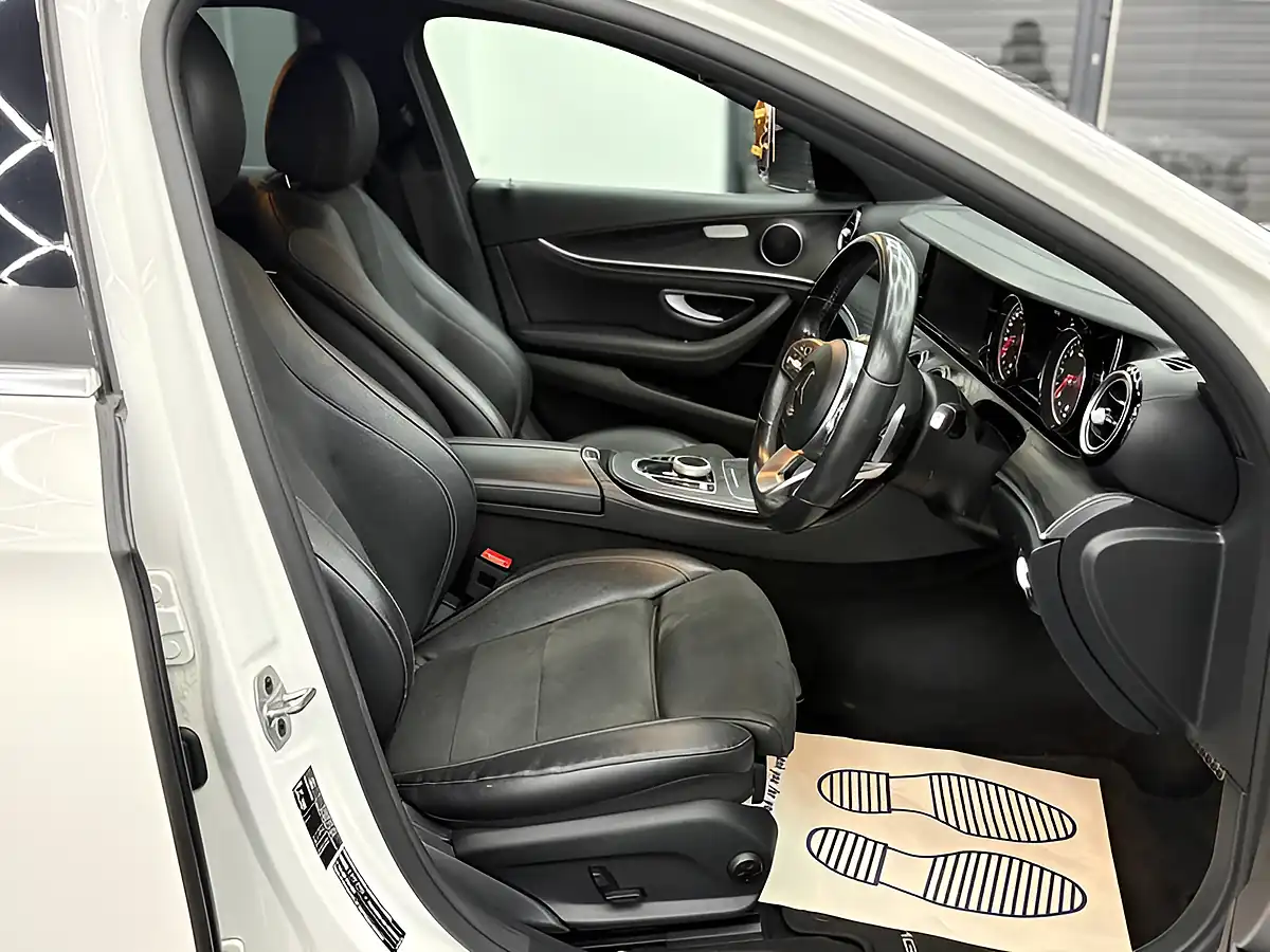 Used 2018 Mercedes-Benz E Class AMG Line White - Interior and Exterior details 11