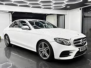 Used 2018 Mercedes-Benz E Class AMG Line White - Interior and Exterior details 2