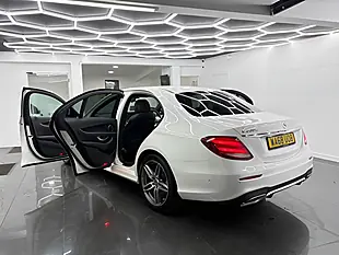 Used 2018 Mercedes-Benz E Class AMG Line White - Interior and Exterior details 8