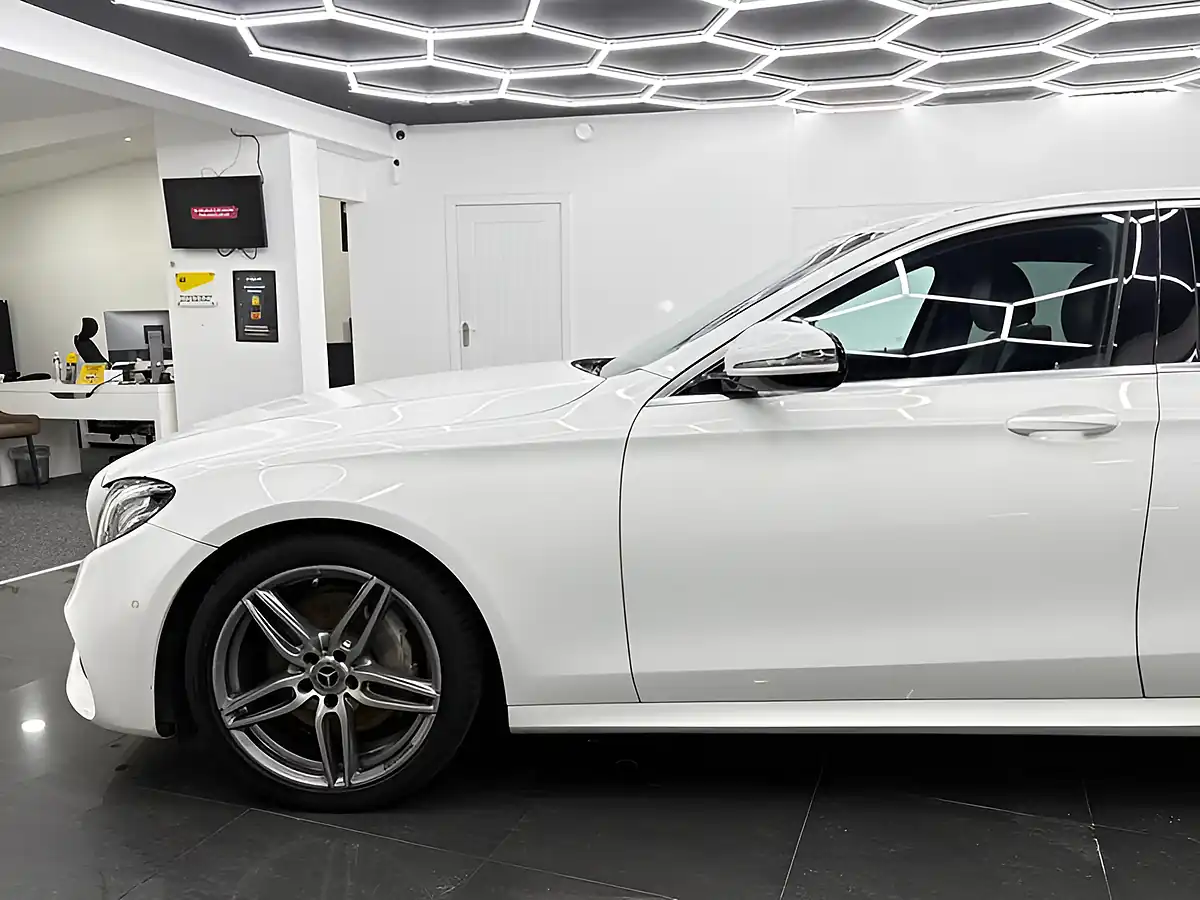 Used 2018 Mercedes-Benz E Class AMG Line White - Interior and Exterior details 9