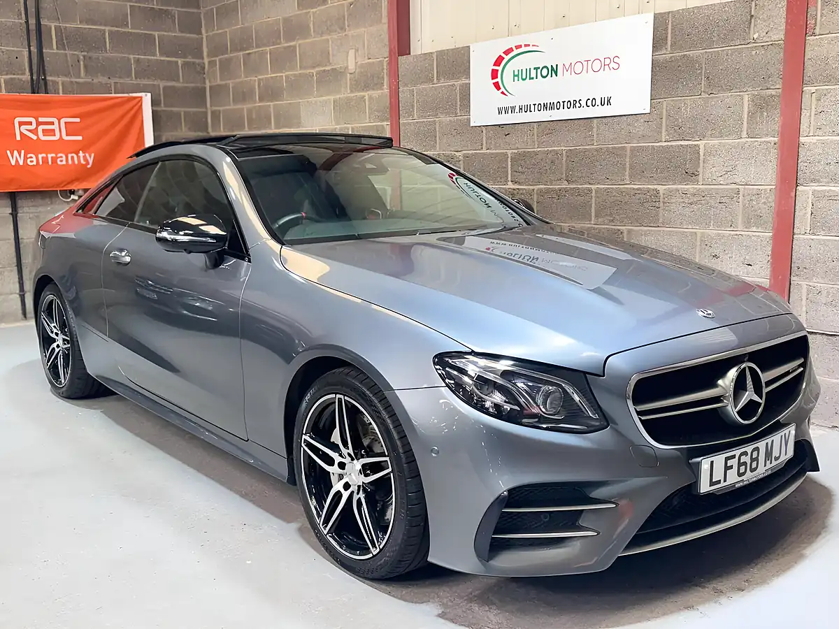 Used 2018 Mercedes-Benz E Class AMG Premium Plus Grey - Front View